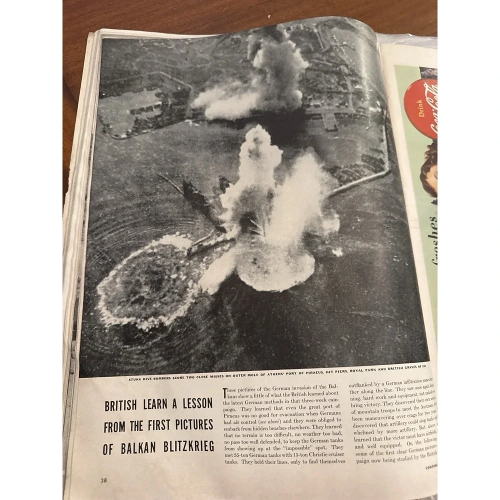 LIFE Magazine May 26 1941 WWII Battle of Britain Balkans Hitler‎ Army Nurse